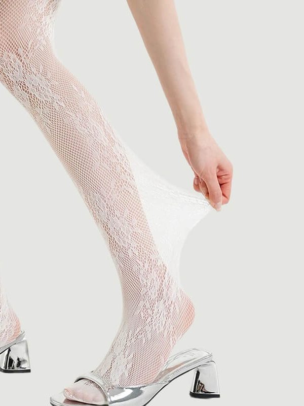 Floral Lace Sheer Tights