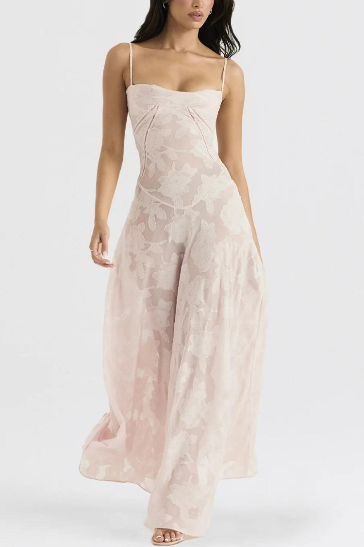 Floral Lace Up Maxi Dress Floral Lace Up Maxi Dress