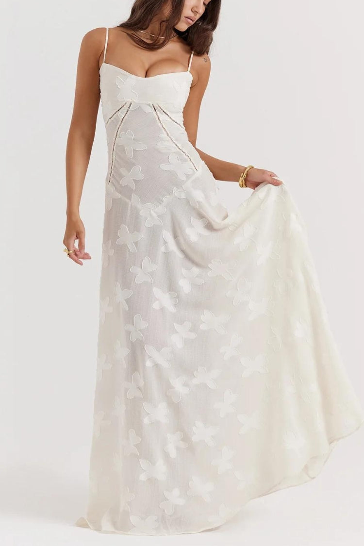 Floral Lace Up Maxi Dress Floral Lace Up Maxi Dress