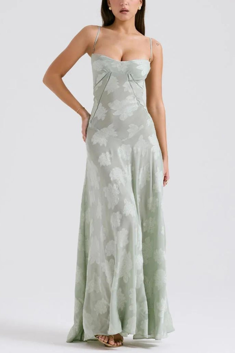 Floral Lace Up Maxi Dress Floral Lace Up Maxi Dress