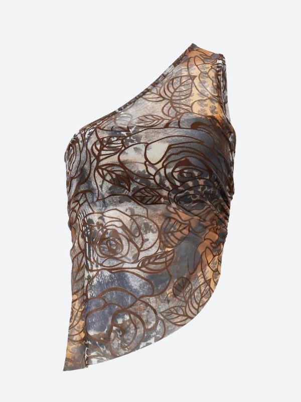 Floral One Shoulder Top