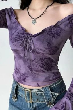 Floral Purple Top