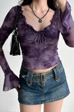 Floral Purple Top
