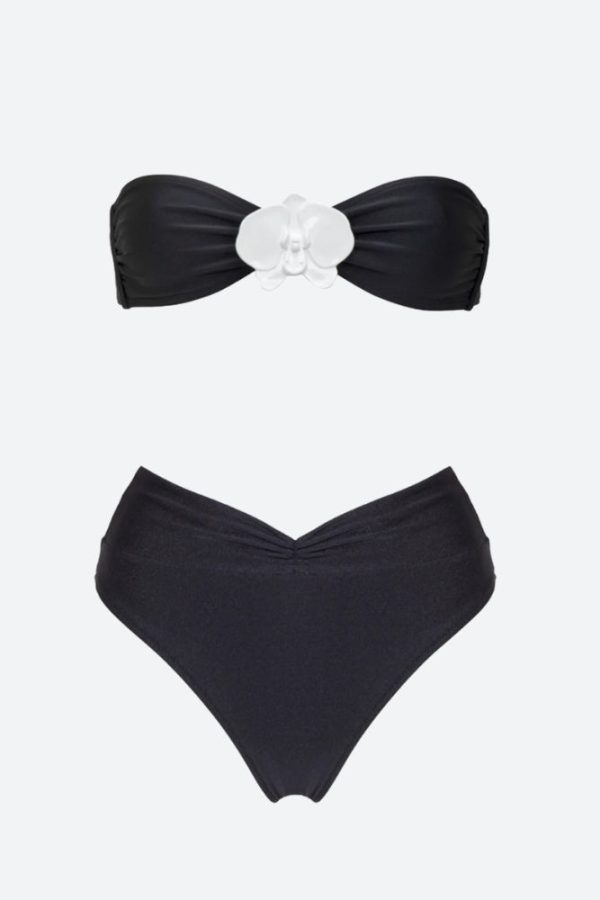 Floral Strapless Bikini Set