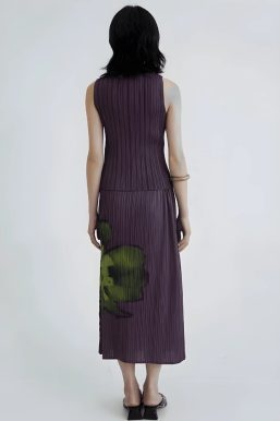 Floral Top & Midi Skirt Two Piece Set