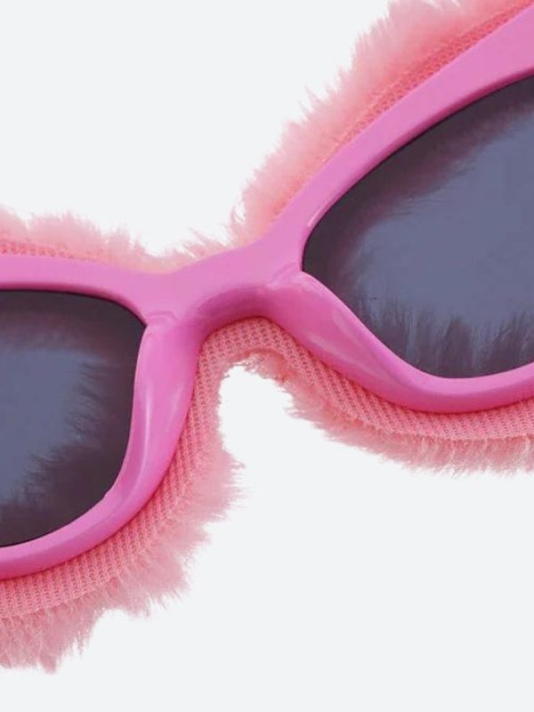 Fluffy Cat Eye Sunglasses