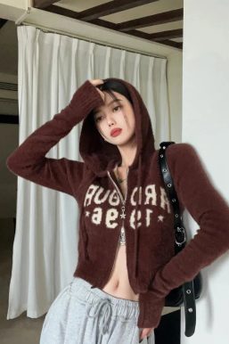 Fluffy Double Zip-Up Hoodie