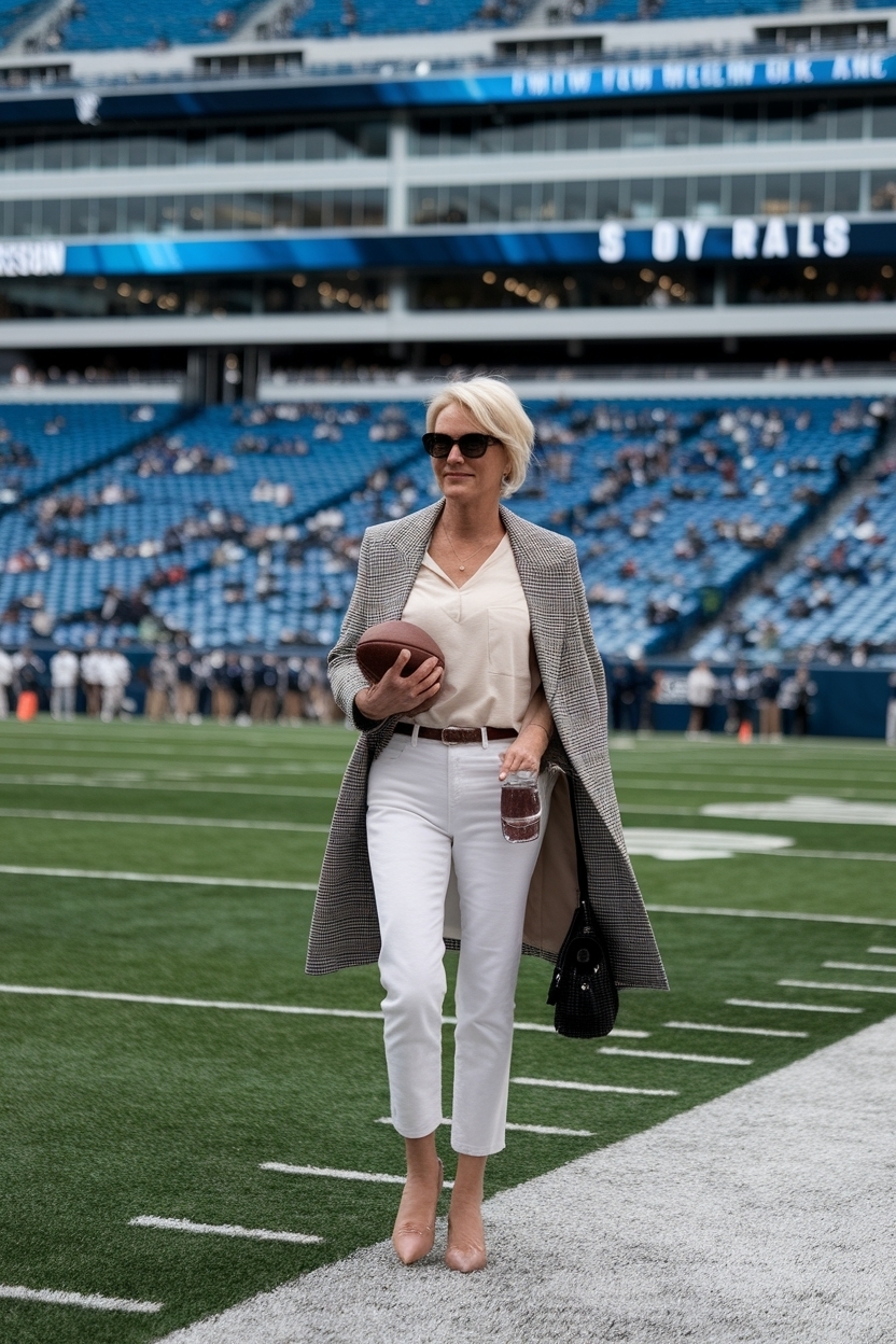 Football Game Outfits for Women Over 40: Comfort Meets Style outfit idea