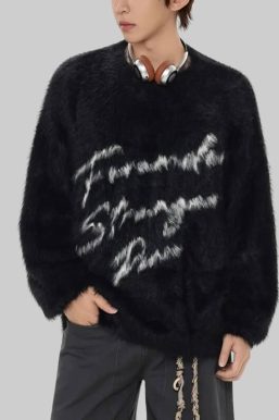 French Street Paris Fuzzy Sweater