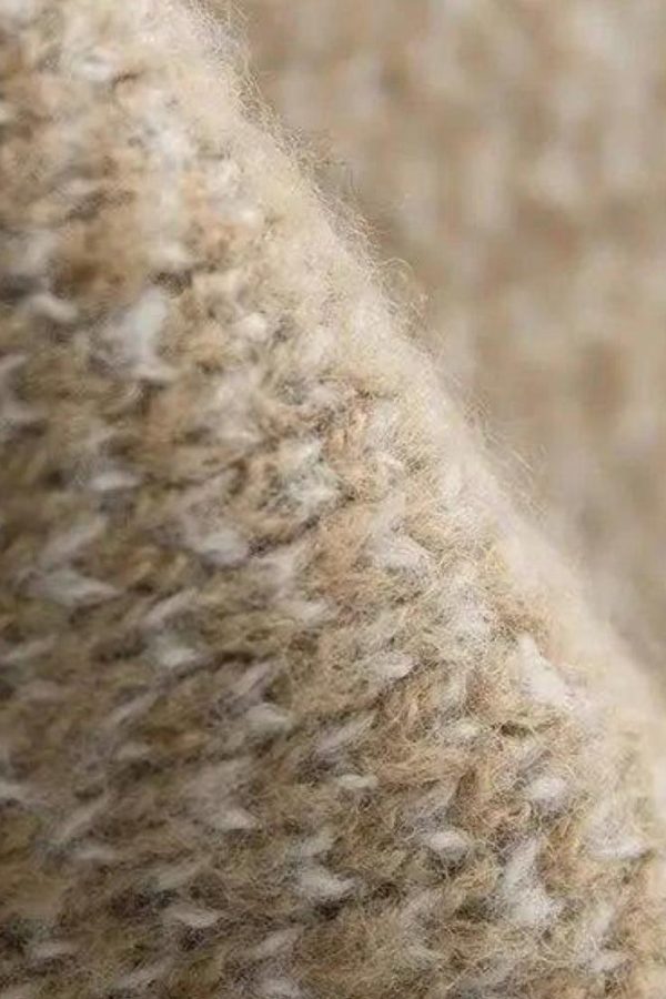 Fringe Patchwork Knitted Sweater