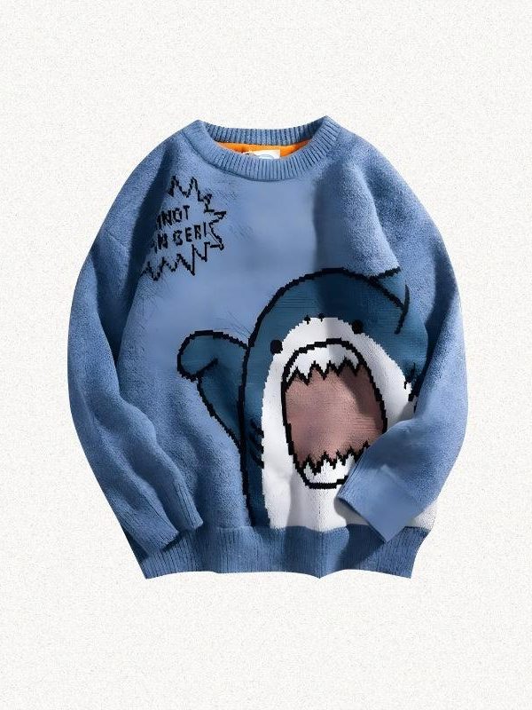 Funny Shark Knitted Sweater