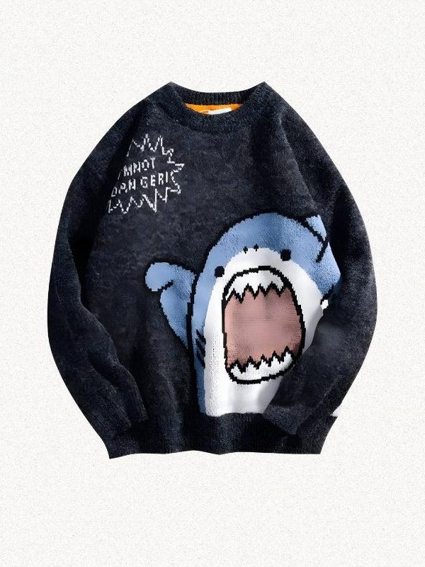 Funny Shark Knitted Sweater