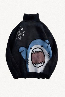 Funny Shark Knitted Sweater