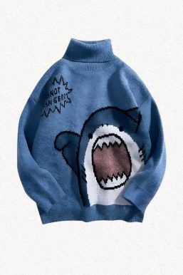 Funny Shark Knitted Sweater