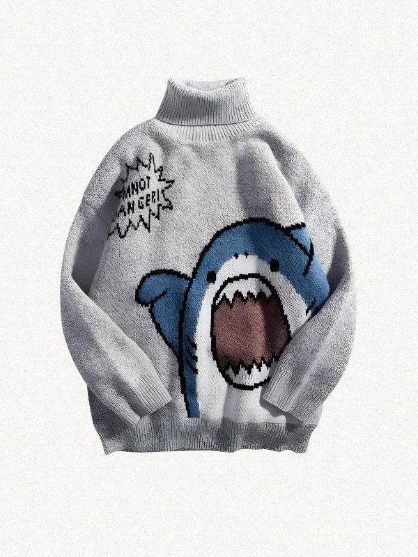 Funny Shark Knitted Sweater