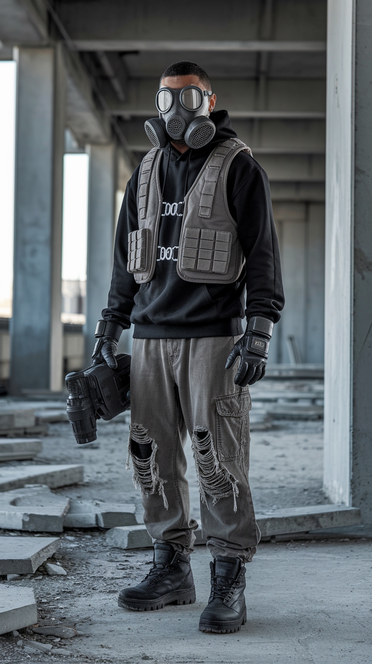 Futuristic Dystopian Fashion: Fashion in a Chaotic World outfit idea