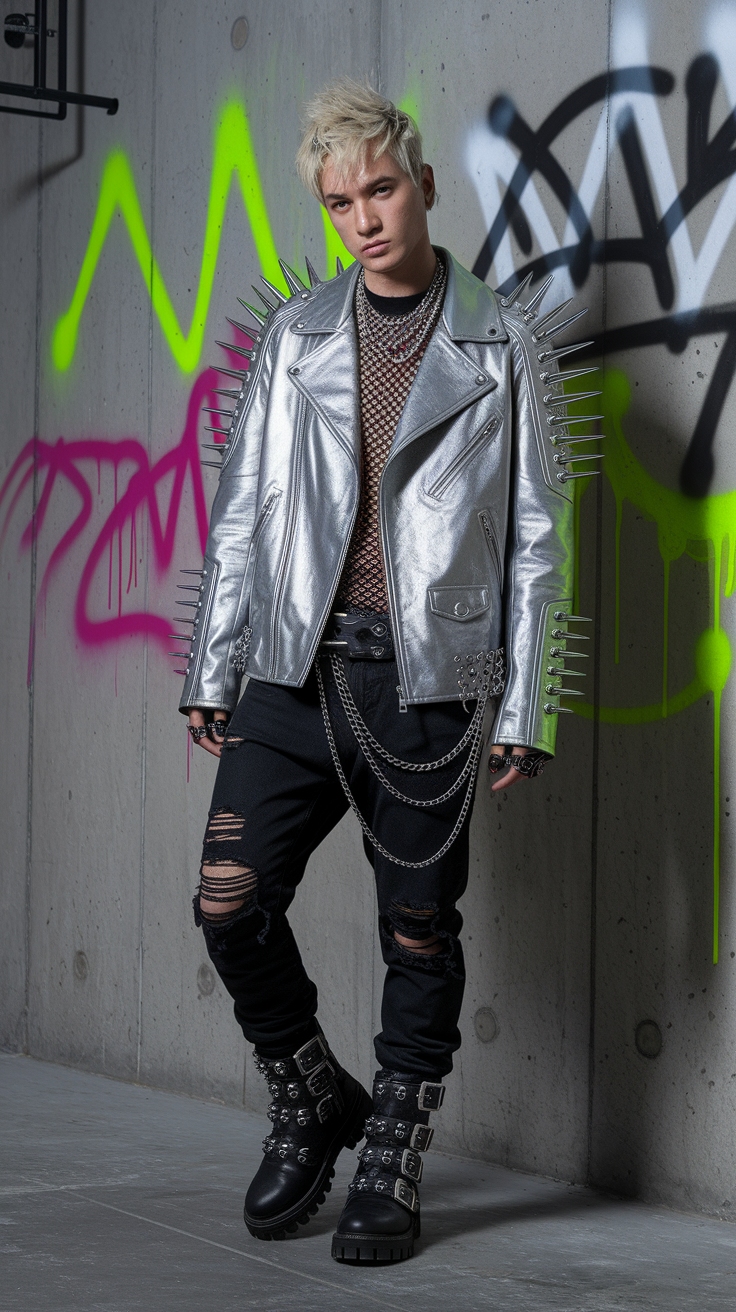 Revolutionizing Style: Futuristic Punk Fashion Trends outfit idea