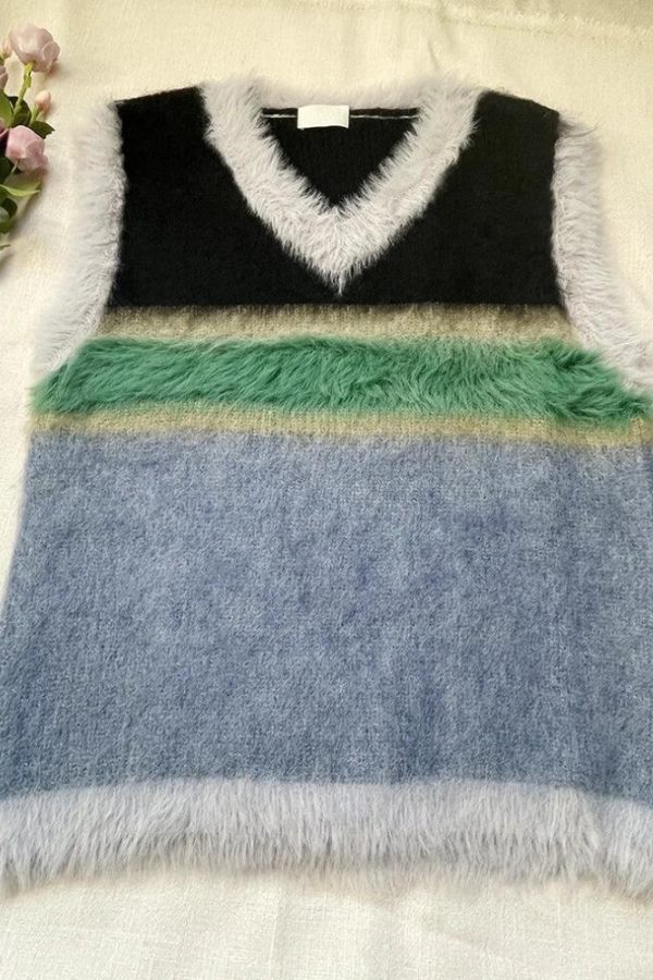 Fuzzy Sweater Vest