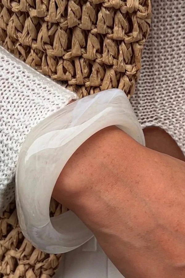 Geometric Chunky Resin Bracelet