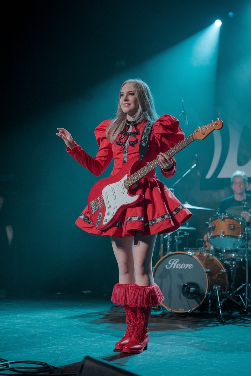 Girl in Red Concert Outfit: Stand Out in Style outfit idea