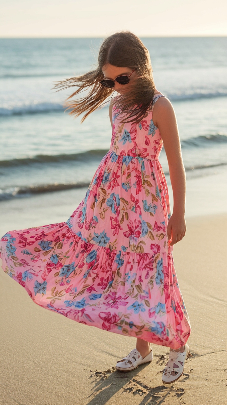 Girls Maxi Dresses for Summer Fun and Style outfit idea