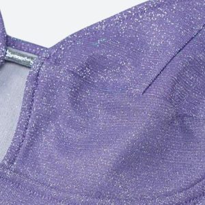 Glitter Cut Out Mini Dress