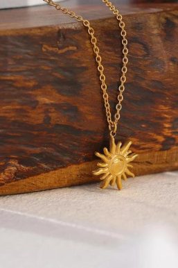 Gold Sun Necklace