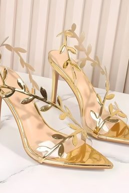 Golden Leaf Heels