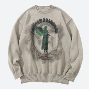 Goth Angel Knitted Sweater