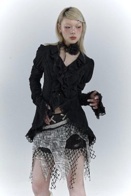 Goth Asymmetric Blouse