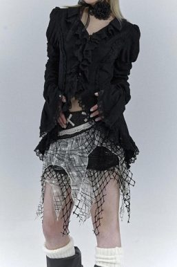 Goth Asymmetric Blouse