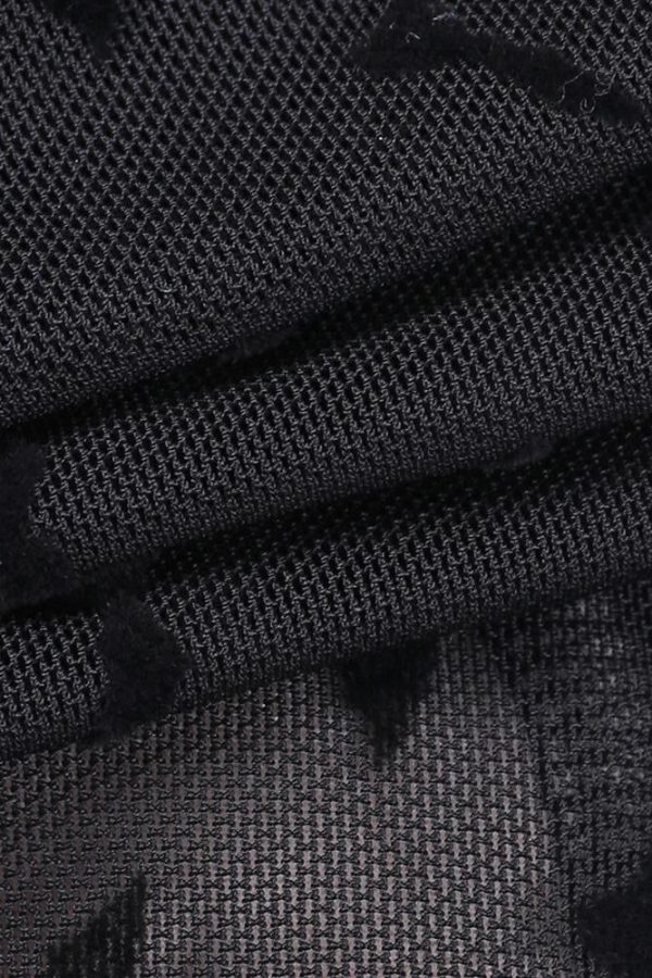 Goth Bat Mesh Bustier Crop Top