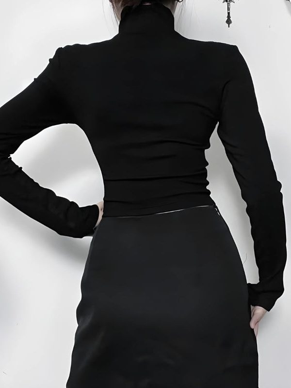 Goth Cross Cut Out Top