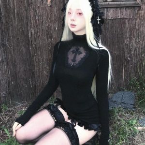 Goth Cross Top