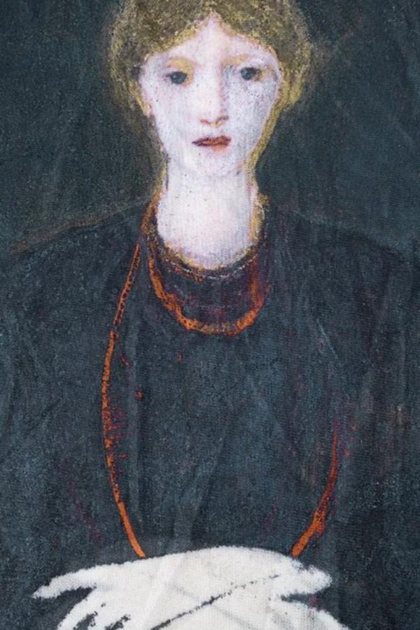 Goth Dark Female Figure Mesh Top