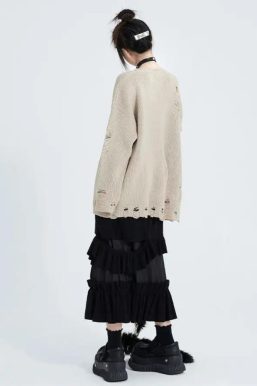 Goth Distressed Sweater