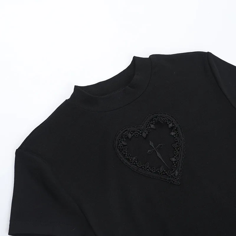 Goth Heart & Cross Top Goth Heart & Cross Top