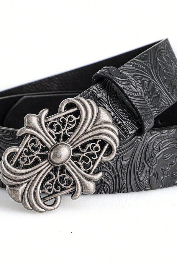 Goth Metal Cross Belt