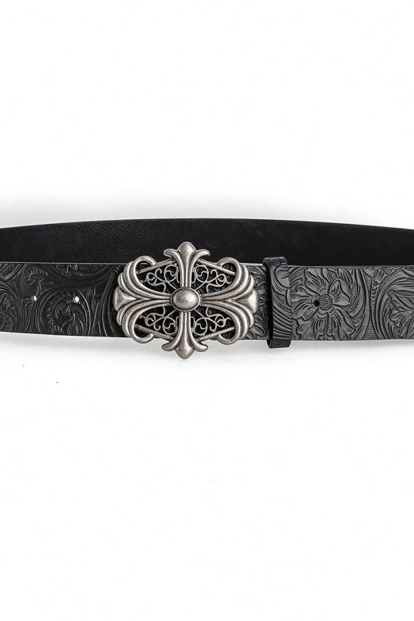 Goth Metal Cross Belt