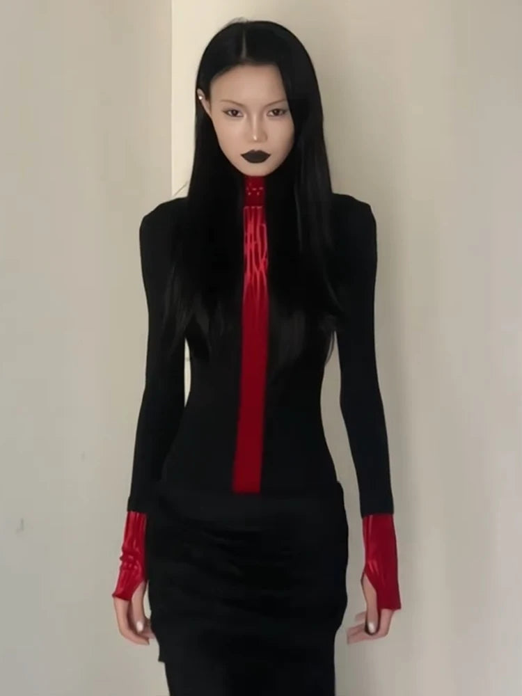 Goth Red Detail Top Goth Red Detail Top