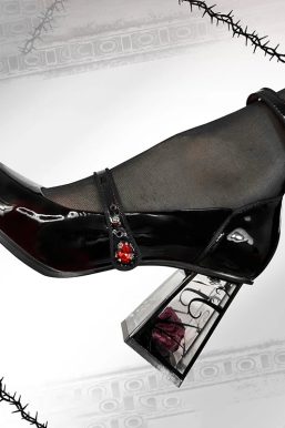 Goth Rose Mary Jane High Heels