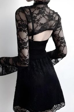 Goth Sheer Lace Bolero