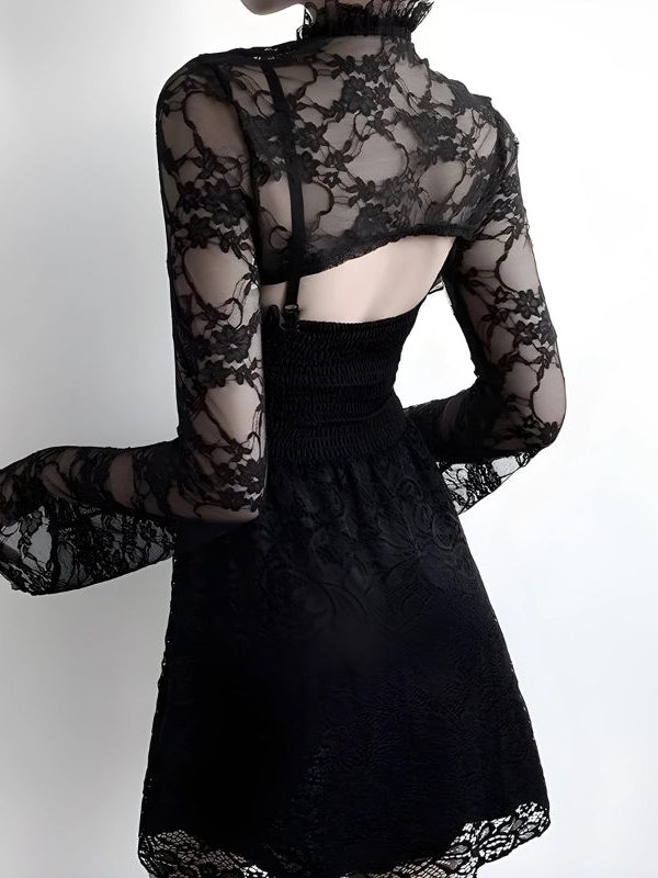 Goth Sheer Lace Bolero