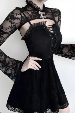Goth Sheer Lace Bolero