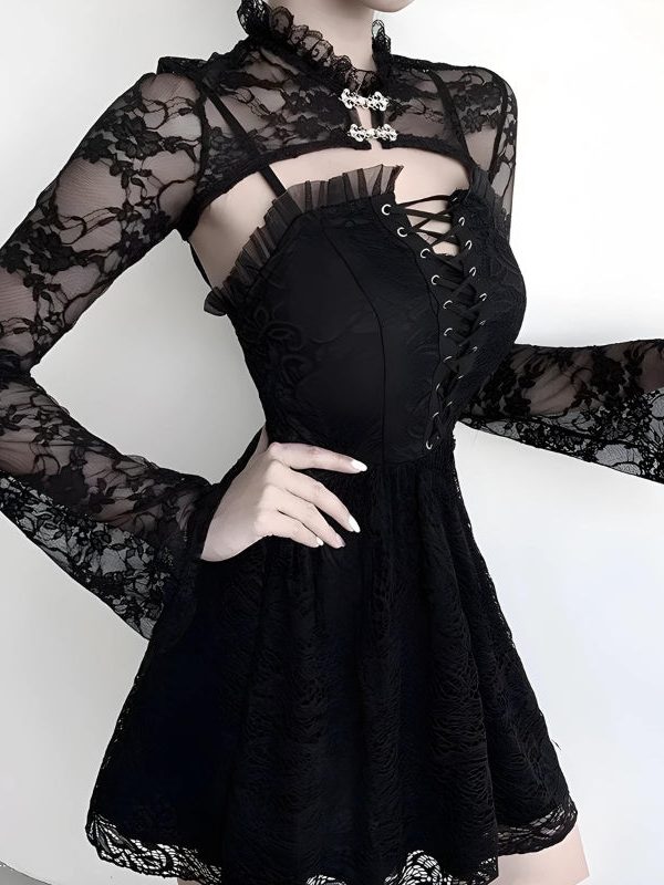 Goth Sheer Lace Bolero