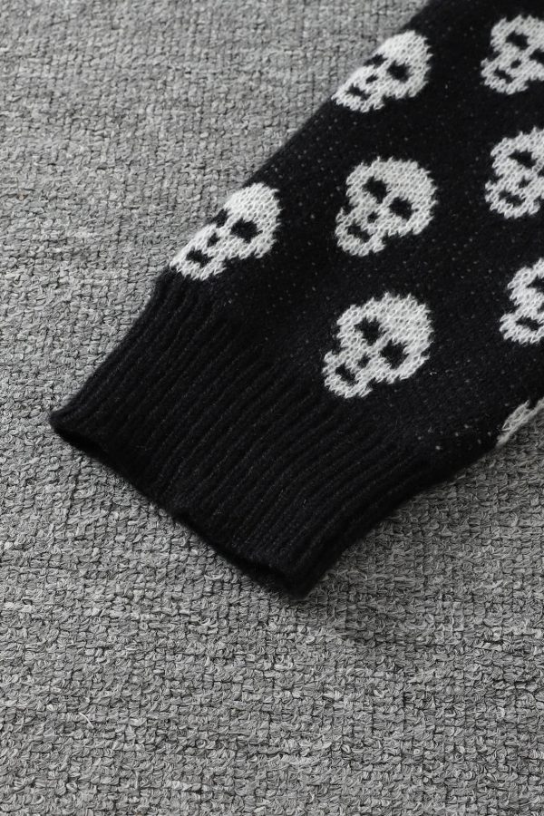 Goth Skull Pullover Sweater