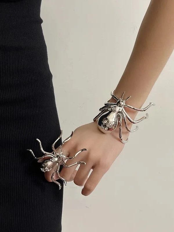 Goth Spider Bracelet & Ring