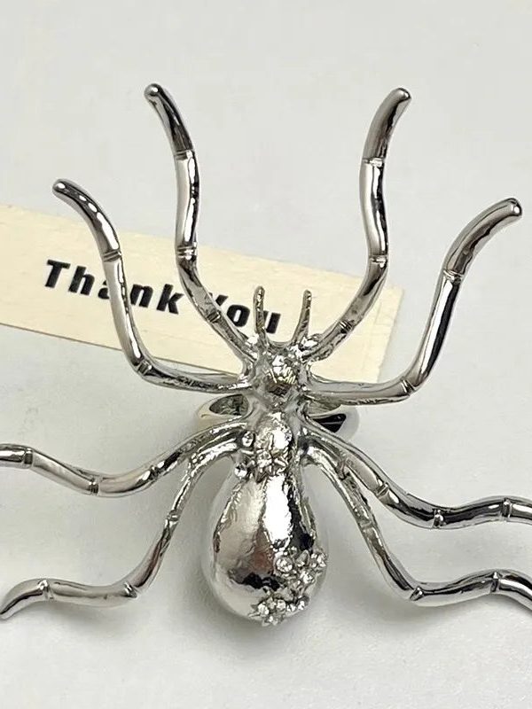 Goth Spider Bracelet & Ring