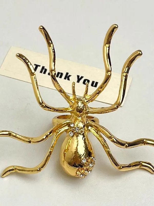 Goth Spider Bracelet & Ring