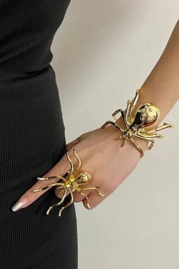 Goth Spider Bracelet & Ring
